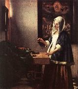 VERMEER VAN DELFT, Jan, Woman Holding a Balance t